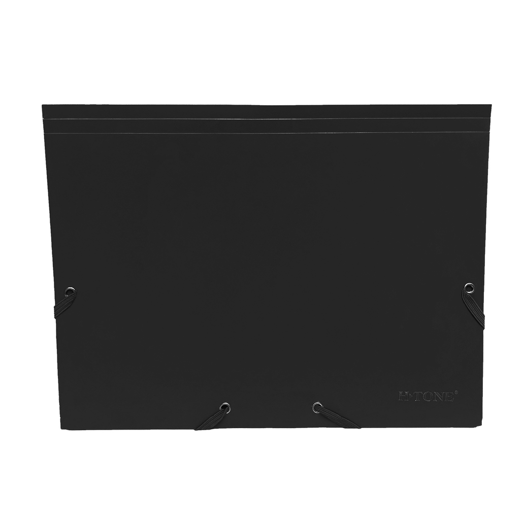 Папка пластикова на гумках А4, чорна H-Tone (JJ40941-black)